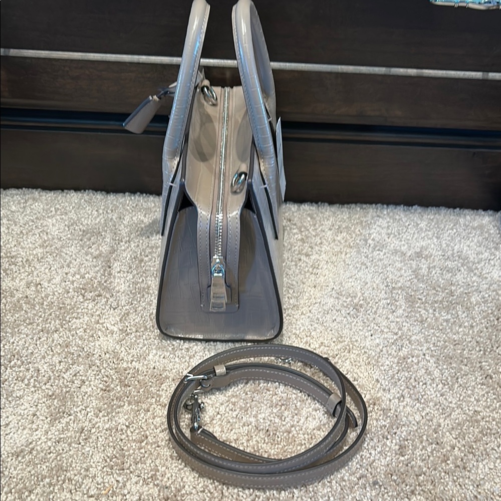 Coach Gray Satchel Bag with Signature Hardware - Picture 2 of 7